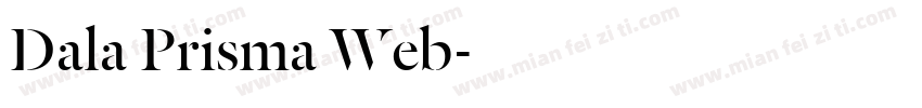 Dala Prisma Web字体转换